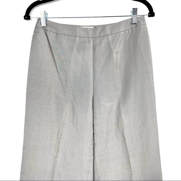 Talbots Silk Rayon Blend Trouser Pants size 6 straight leg career professional - Picture 2 of 8